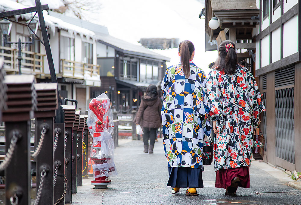 冬の銀山温泉